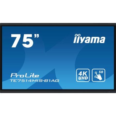 iiyama TE7514MIS-B1AG 75″ Wifi 435 cd/m² 4K Ultra HD Touch
