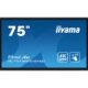 iiyama TE7514MIS-B1AG beeldkrant Interactief flatscreen 190,5 cm (75") LCD Wifi 435 cd/m² 4K Ultra HD Zwart Touchscreen Type processor Android 24/7