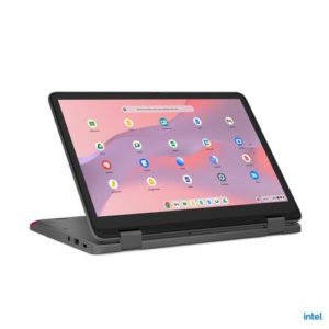 Lenovo 500e Yoga Chromebook Intel® N N100 31 cm (12.2") Touchscreen WUXGA 4 GB LPDDR5-SDRAM 32 GB eMMC Wi-Fi 6E (802.11ax) ChromeOS Grijs