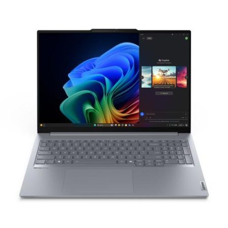 Lenovo ThinkBook 16 G7 QOY Qualcomm Snapdragon X1P-42-100 Laptop 40,6 cm (16″) WUXGA 16 GB LPDDR5x-SDRAM 512 GB SSD Wi-Fi 7 (802.11be) Windows 11 Pro Engels Grijs