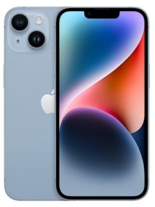 Apple iPhone 14, 15,5 cm (6.1"), 2532 x 1170 Pixels, 128 GB, 12 MP, iOS 17, Blauw